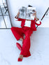 "MAJORY 74" set - jacket + pants - RED